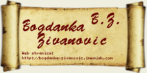 Bogdanka Živanović vizit kartica